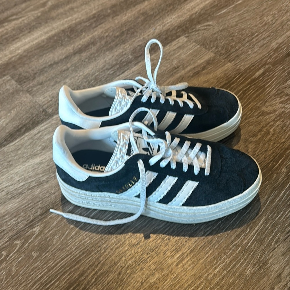 Adidas gazelle platform - black - 7.5